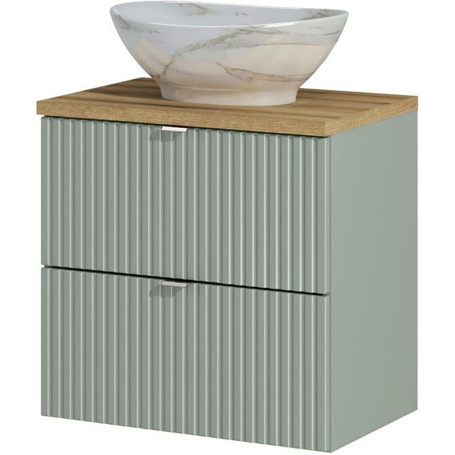 COMAD Zestaw mebli LINE REED GREEN szafka z blatem WOTAN 60 cm, umywa