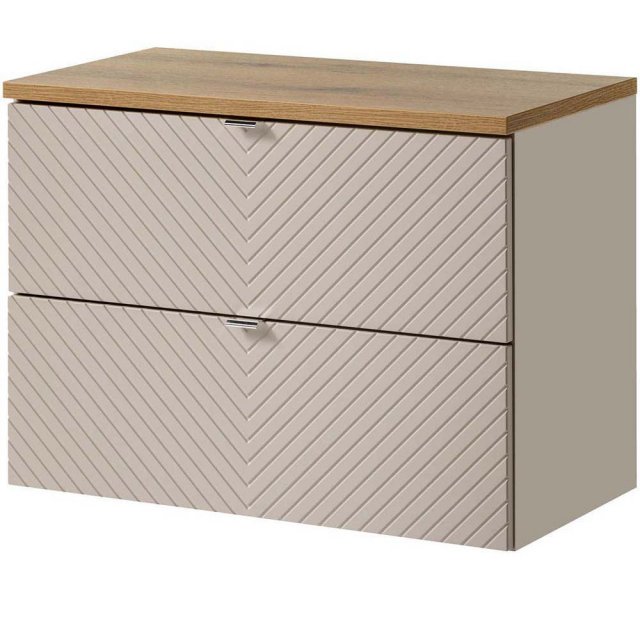 COMAD Szafka podumywalkowa VIVA CASHMERE z blatem OAK 80 cm