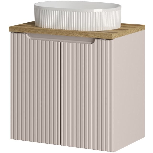 COMAD Zestaw mebli NOVA CASHMERE szafka z drzwiami z blatem OAK 60 cm