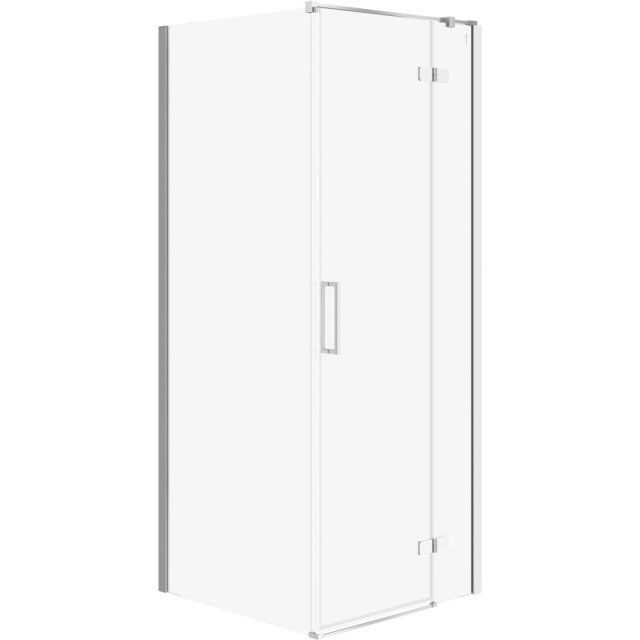 CERSANIT Kabina prysznicowa narożna JOTA prawa chrom 80x80x195 szkło
