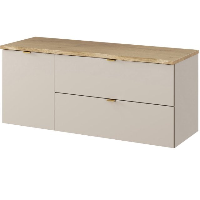 COMAD Zestaw mebli DALIA CASHMERE szafka 80 cm, blat CREMONA 120 cm,