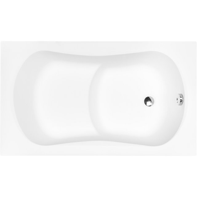 BESCO Wanna prostokątna ARIA REHAB 120x70 cm z siedziskiem #WAR-120-P