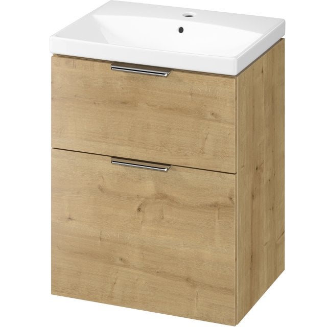 CERSANIT Szafka z umywalką CITY 60 DSM dąb S4004-134