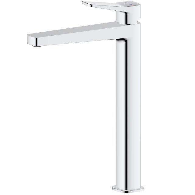 KFA Bateria umywalkowa MALAGA nablatowa ze spustem klik-klak chrom 45