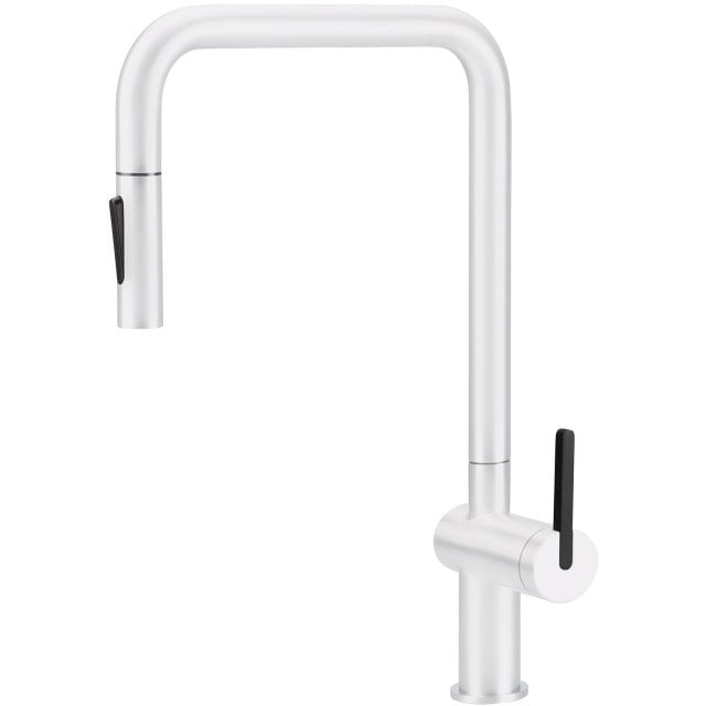 DEANTE Bateria kuchenna stojąca MOMI bianco z wyciąganą wylewką BKM_A