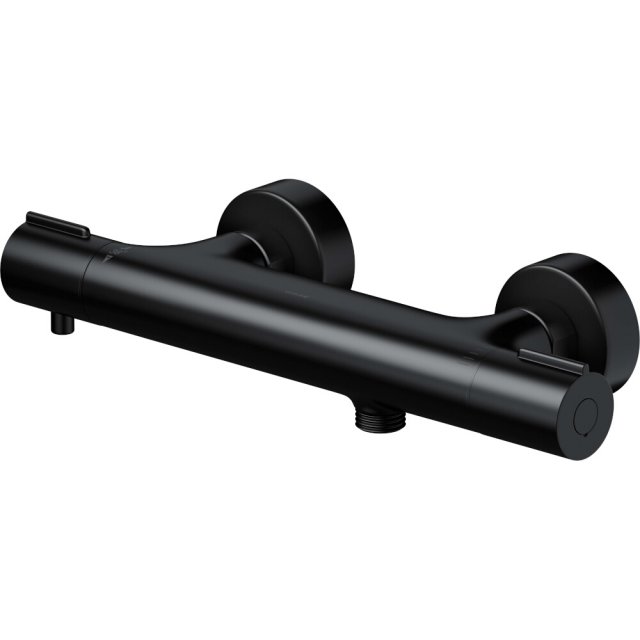 CERSANIT Bateria prysznicowa ścienna VIRGO termostatyczna czarna S951