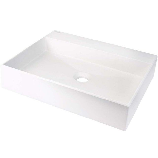 DEANTE Umywalka nablatowa CORREO 50x40 granitowa alabaster CQR_AU5S