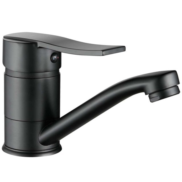 KUCHINOX Bateria umywalkowa stojąca MADERA z obrotową wylewką czarna