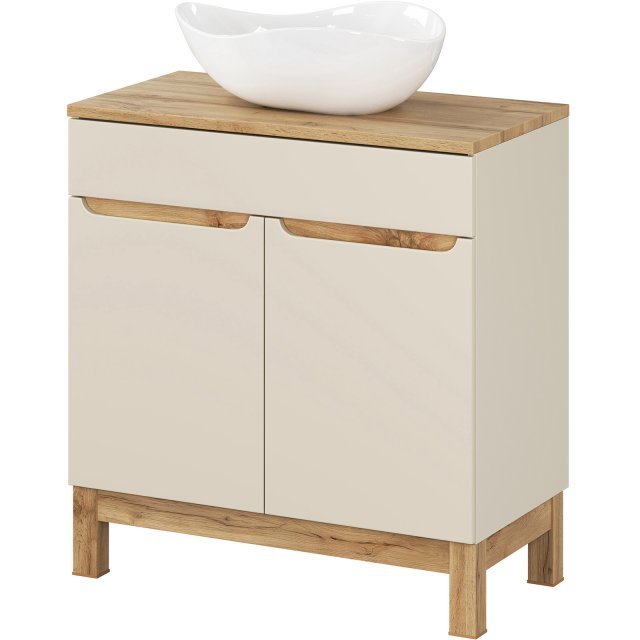 COMAD Zestaw mebli BALI CASHMERE szafka z blatem WOTAN 80 cm, umywal