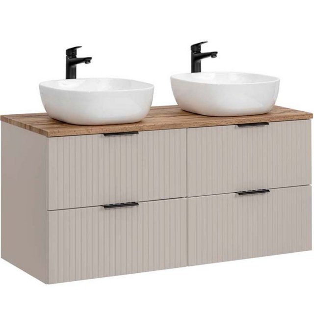 COMAD Zestaw mebli ADEL CASHMERE 2 szafki z blatem WOTAN 120 cm, 2 um