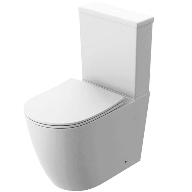LAVITA Kompakt WC LARSA bezkołnierzowy z deską duroplastową biały