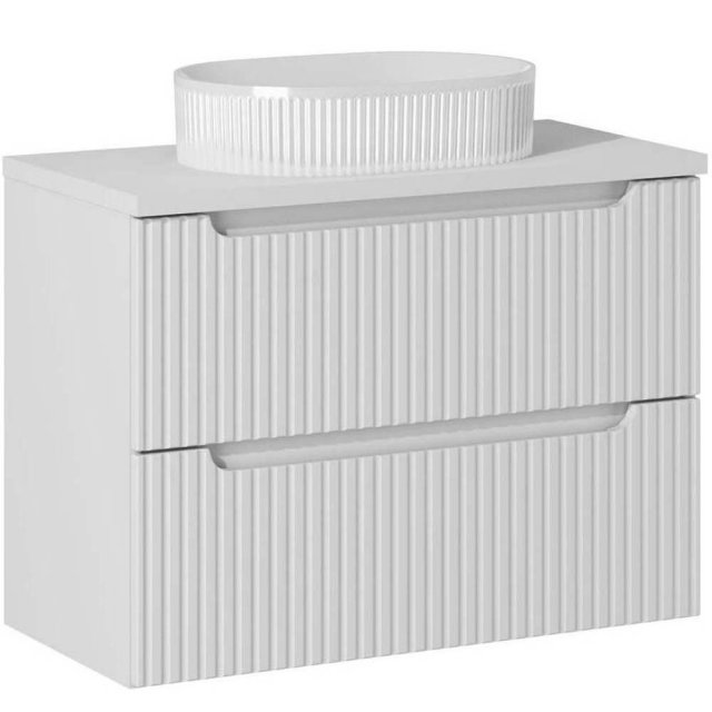 COMAD Zestaw mebli NOVA WHITE szafka z blatem 80 cm, umywalka BEYOND