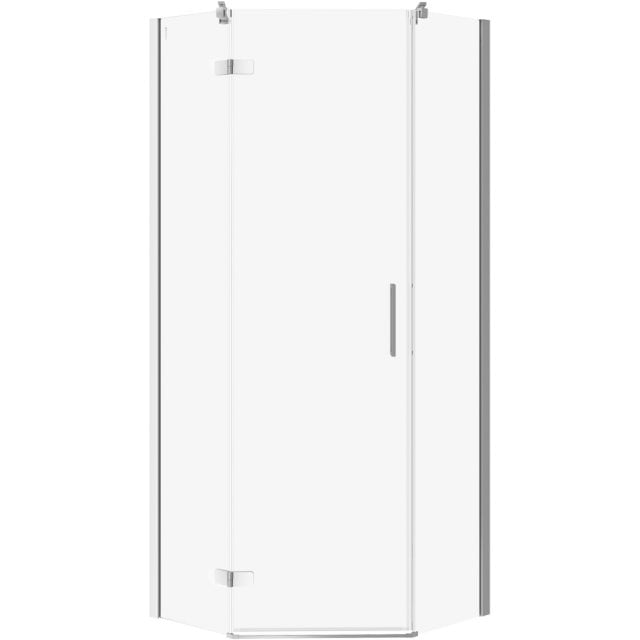CERSANIT Kabina prysznicowa pięciokątna JOTA lewa chrom 80x80x195 szk