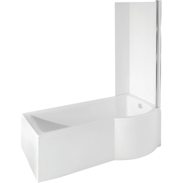 BESCO Wanna narożna INSPIRO 170x70 cm prawa z parawanem 1-skrzydłowym