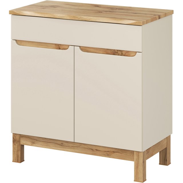 COMAD Szafka podumywalkowa BALI CASHMERE z blatem NATURE WOTAN 80 cm