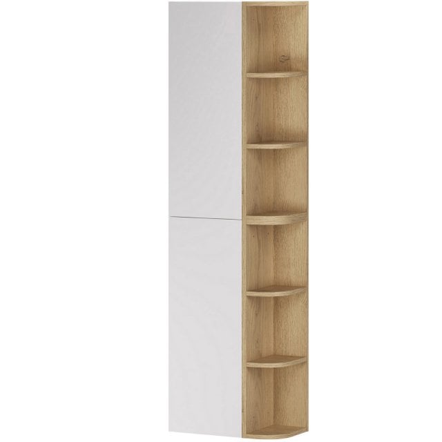 COMAD Zestaw mebli ASTER WHITE 2 półsłupki 30 cm, 2 regały CREMONA 15