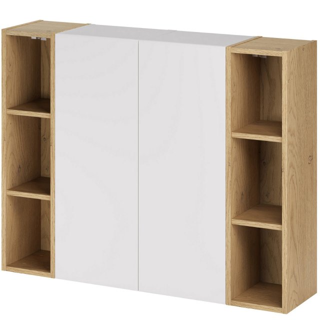 COMAD Zestaw mebli ASTER WHITE 2 półsłupki 30 cm, 2 regały CREMONA 20