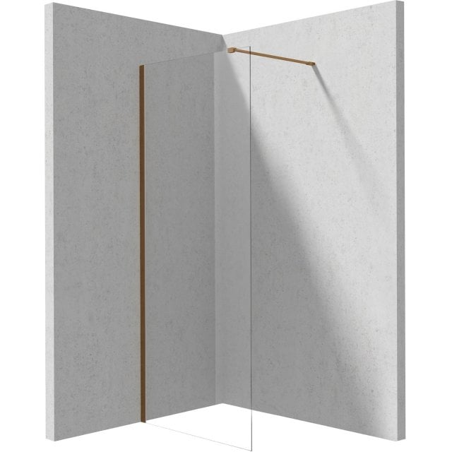 DEANTE Ścianka prysznicowa PRIZMA walk-in 70 cm brąz szczotkowany KTJ
