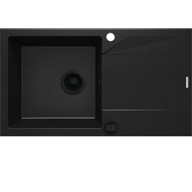 DEANTE Zlewozmywak granitowy EVORA 1-komorowy z ociekaczem nero ZQJ_N