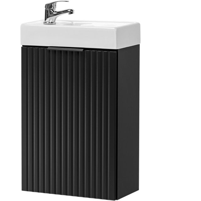 COMAD Szafka ADEL BLACK z umywalką meblową VEDEA 40 cm
