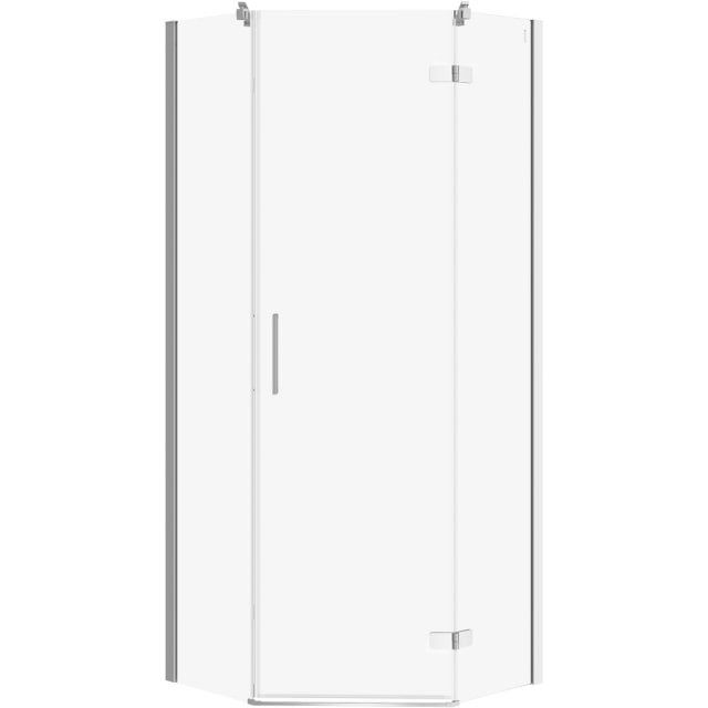 CERSANIT Kabina prysznicowa pięciokątna JOTA prawa chrom 80x80x195 sz