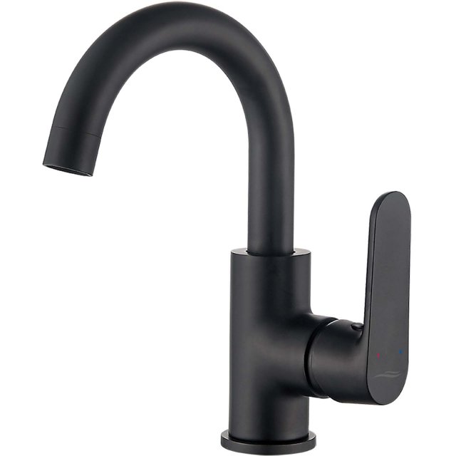 KUCHINOX Bateria umywalkowa stojąca DIMA z ruchomą wylewką czarna BQD