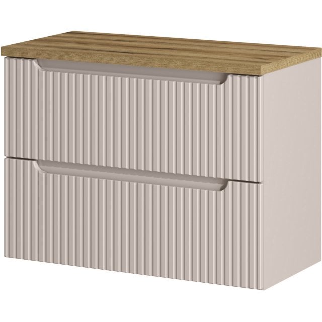 COMAD Szafka podumywalkowa NOVA CASHMERE z blatem OAK 80 cm