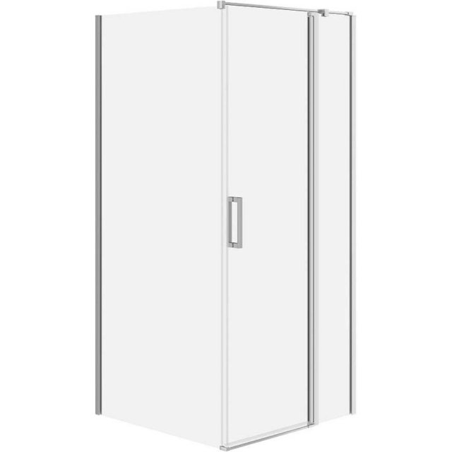 CERSANIT Kabina prysznicowa prostokątna MODUO prawa 90x80x195 cm chro