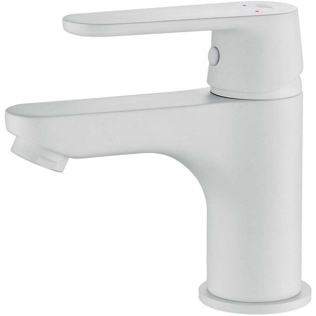 KUCHINOX Bateria umywalkowa stojąca DIMA z korkiem klik-klak biały ma