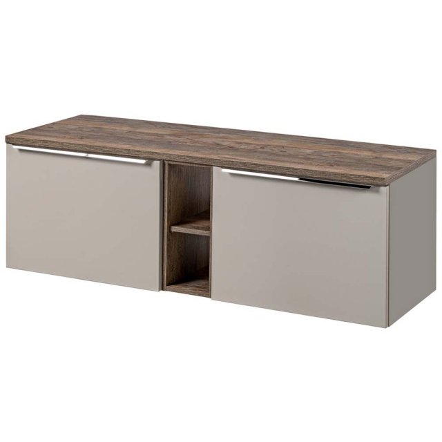 COMAD Zestaw mebli SANTA FE OAK 3 szafki z blatem 140 cm