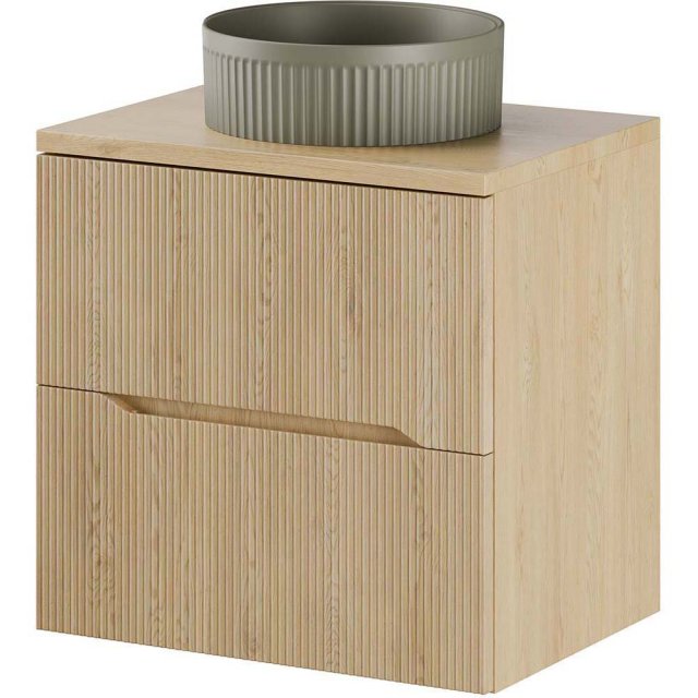 COMAD Zestaw mebli NORDIC CREMONA szafka z blatem 60 cm, umywalka BEY