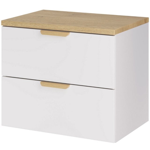 COMAD Szafka podumywalkowa ASTER WHITE z blatem CREMONA 60 cm