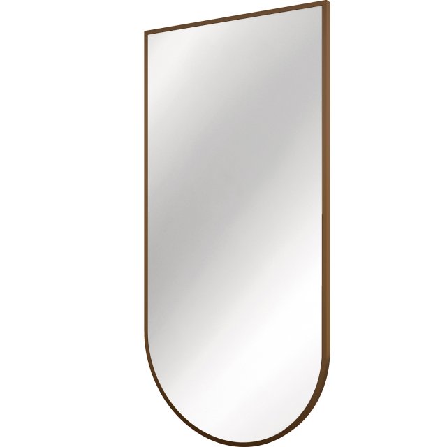 DEANTE Lustro wiszące SILIA w ramie 100x50 cm brąz szczotkowany ADI_C