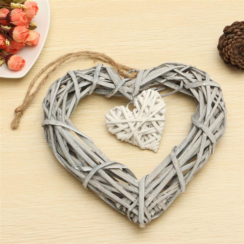 Serce zawieszka wiklinowa DOM