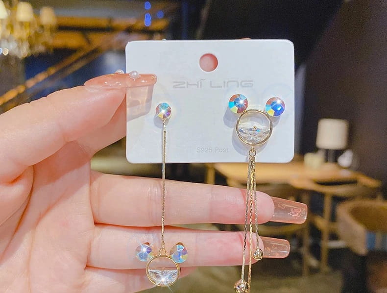 Kolczyki Mickey Mieniące