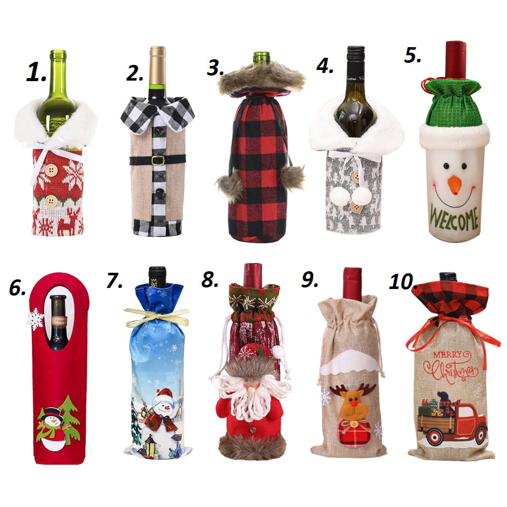 Świąteczny Pokrowiec na Alkohol Christmas 10 wzorów do wyboru !