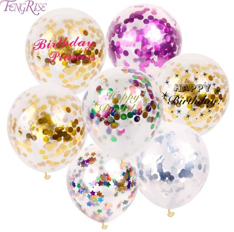 Balony 10 szt. Konfetti 30cm