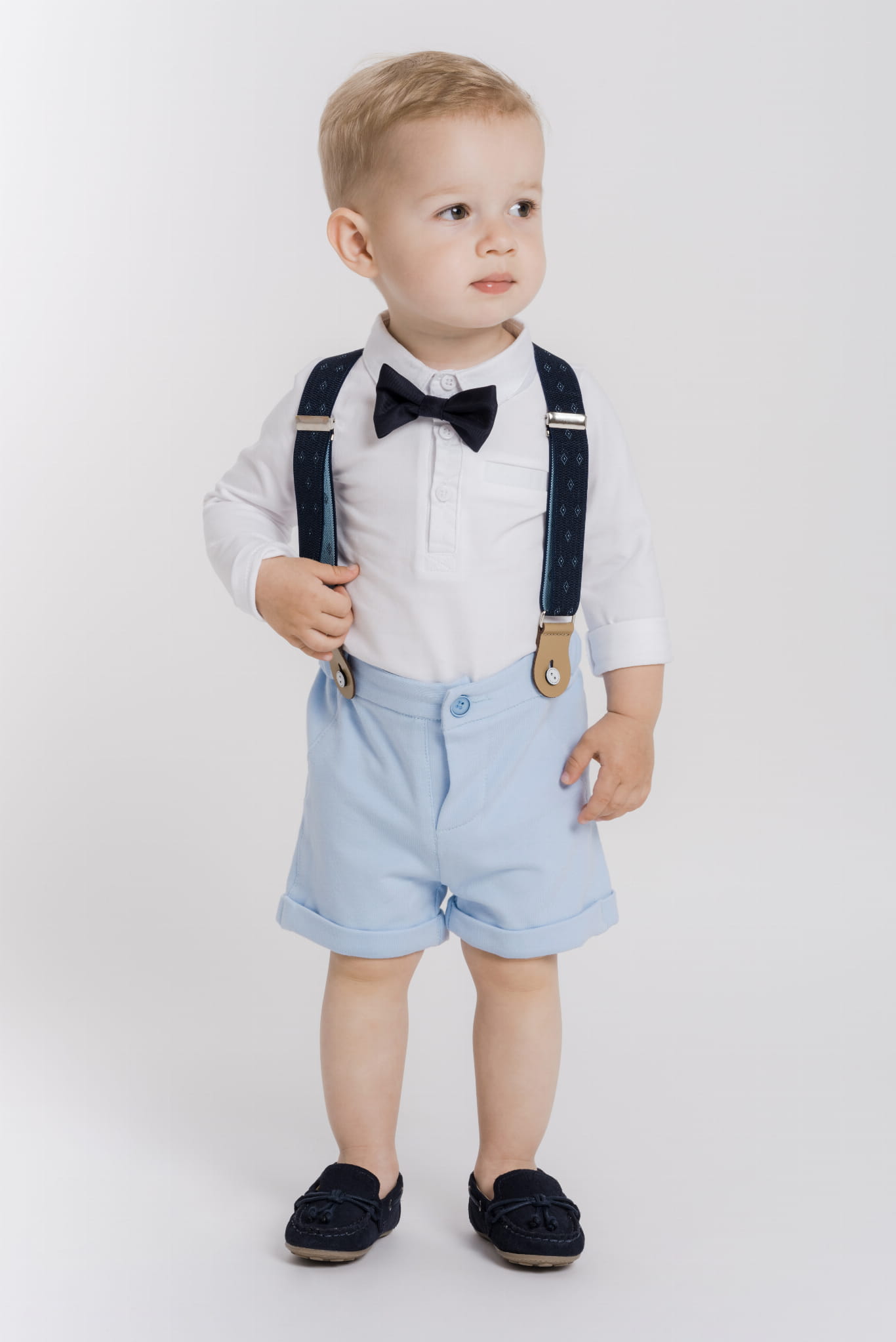 LaFerio Comfort letni komplet do chrztu dla chłopca 4 części