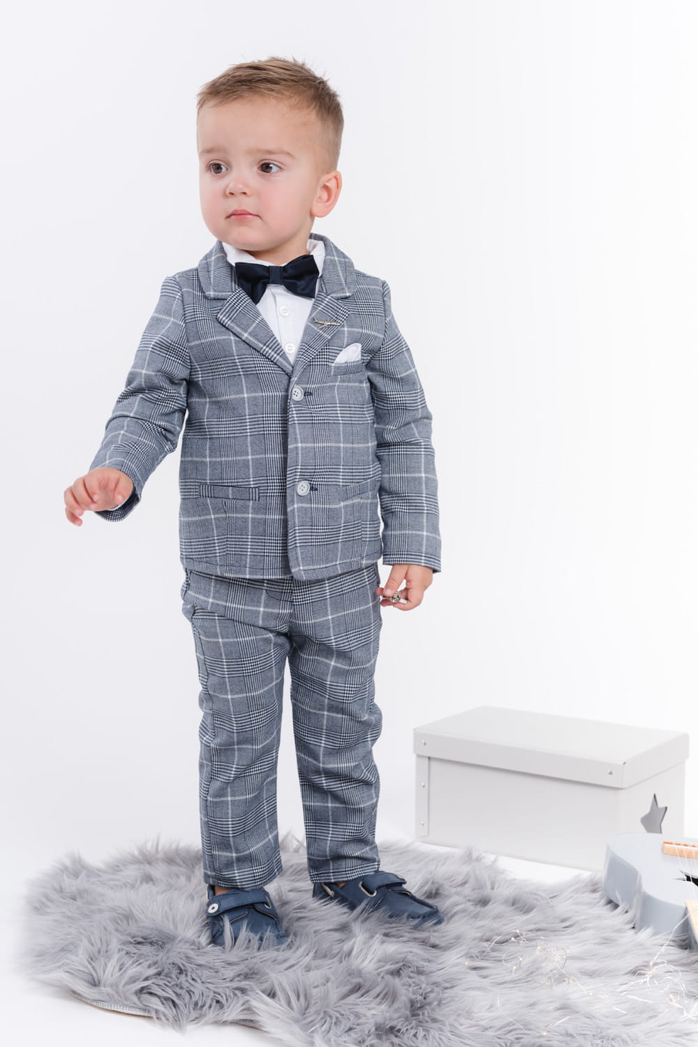 LaFerio Sevilla JR Garnitur w kratę dla chłopca 110cm, 116cm