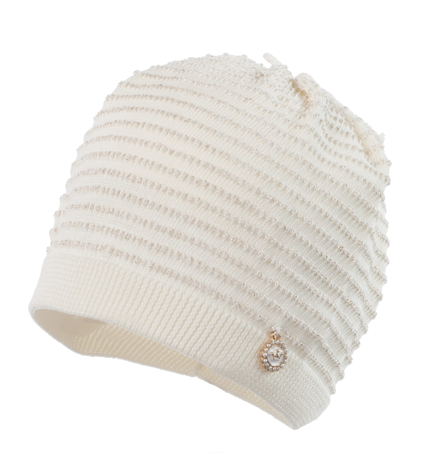 JAMIKS TULa elegancka czapeczka do chrztu dla dziewczynki