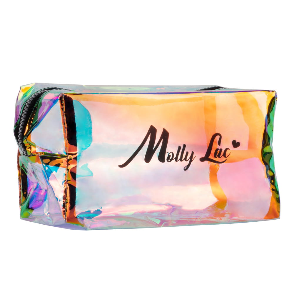 Kosmetyczka piórnik holograficzna przezroczysta MollyLac 1 szt