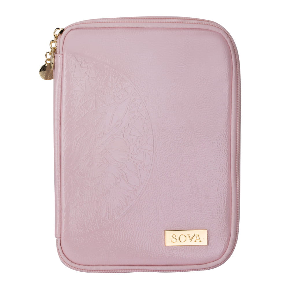 Piórnik etui przybornik na pędzle Sova by Aleksandra Sowa-Falarz różowy