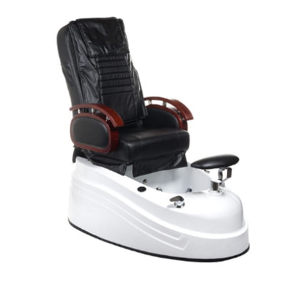 Bs fotel do pedicure z masażem br-2307 czarny