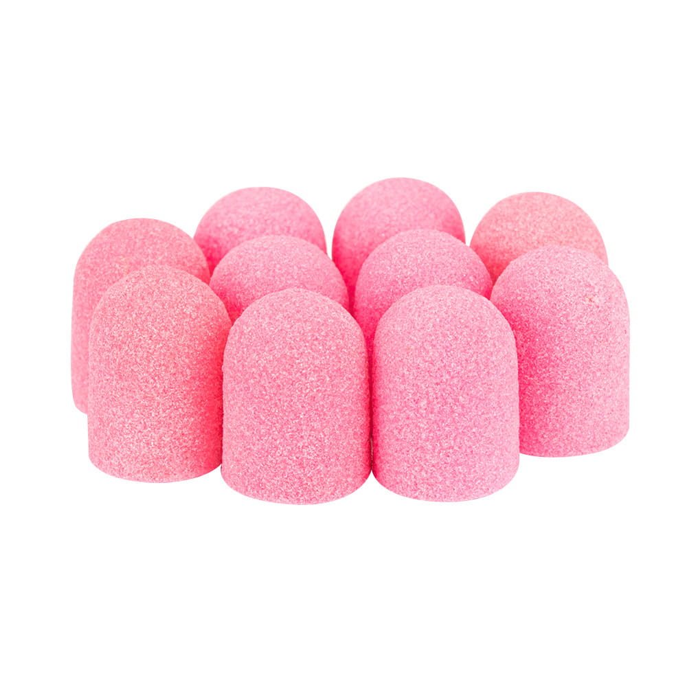 Kapturki do pedicure 7 mm gradacja 150 10 szt Fabric Podo AlleMed Różowy Pink