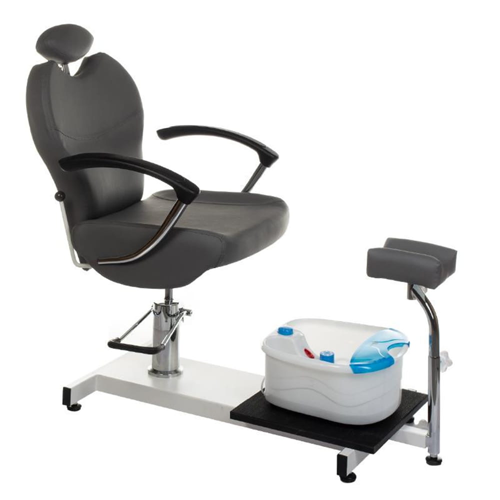 BS Fotel do pedicure z masażerem stóp BR-2301 szary