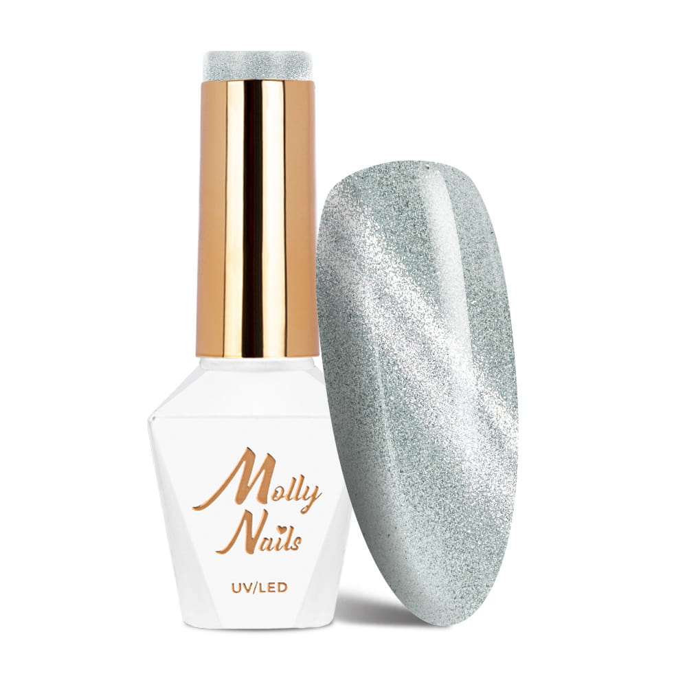 Lakier hybrydowy LED/UV Gel Polish Molly Nails Cat Eye Womanity Nr 447 Rainy Day HEMA/Di-HEMA Free 8g