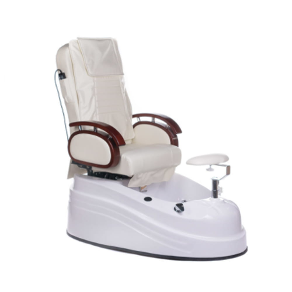 BS Fotel do pedicure z masażem BR-2307 kremowy