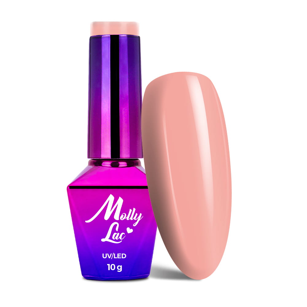 Lakier hybrydowy LED/UV Gel Polish MollyLac I'm the Nudelover Nr 525 Peachy Beige 10 g