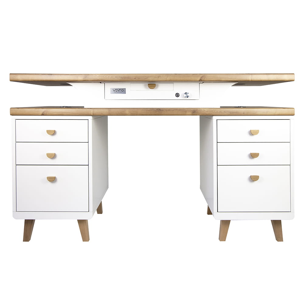 Biurko do manicure Soft z pochłaniaczem Vento Pro+ by Aleksandra Sowa Falarz