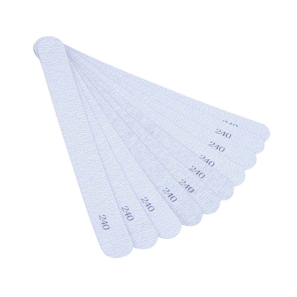 Nakładki ścierne zamienne do pilnika metalowego prostego (kolor zebra) gradacja 240 10 szt